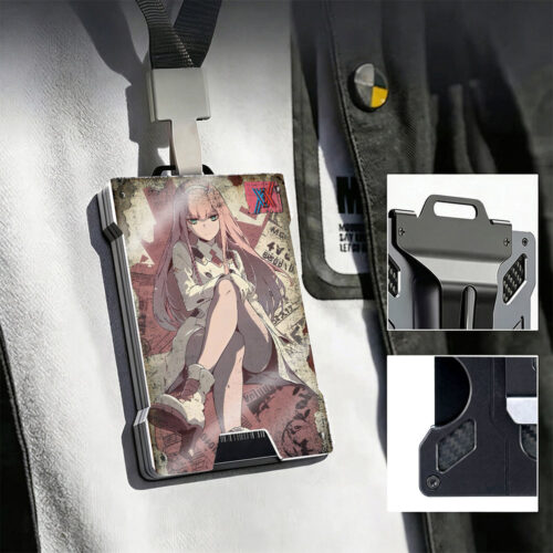 CH Metal Wallet Darling in the Franxx Zero Two Design