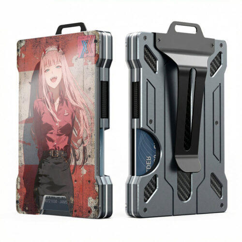 CH Metal Wallet Darling in the Franxx Zero Two Design