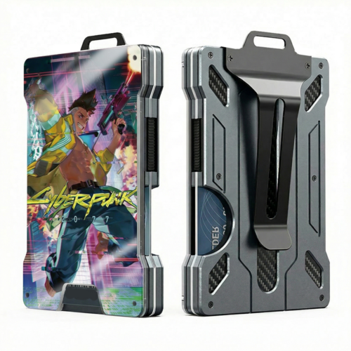 CI Metal Wallet Cyberpunk Edgerunners Lucy and David Martinez Design