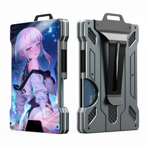 CI Metal Wallet Cyberpunk Edgerunners Lucy and David Martinez Design