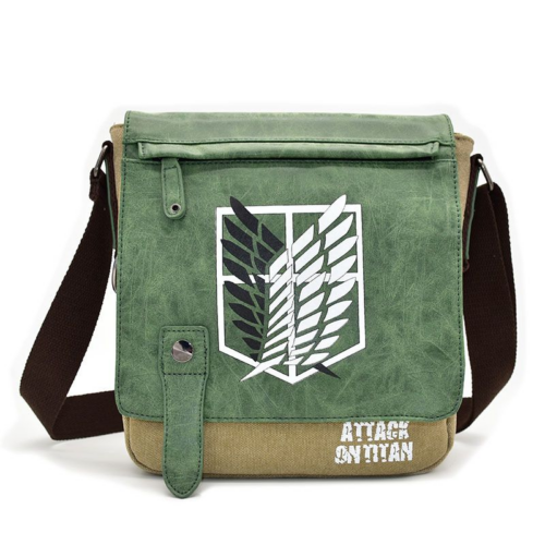 AE001 Crossbody Shoulder Bag Featuring Survey C0rps Wings Of Freedom Emblem