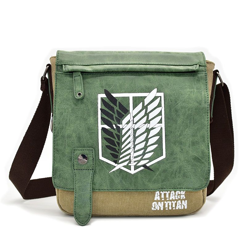 AE001 Crossbody Shoulder Bag Featuring Survey C0rps Wings Of Freedom Emblem