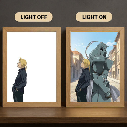 BB001 Light Painting Fullmetal Alchemist Edward and Alphonse Elric 3 Color Character Design
