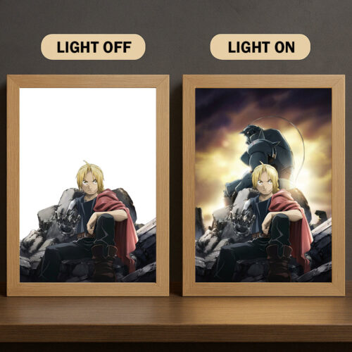 BB002 Light Painting Fullmetal Alchemist Edward and Alphonse Elric 3 Color Character Design