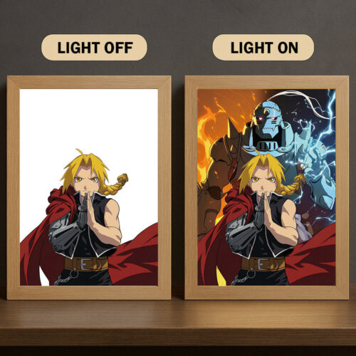 BB003 Light Painting Fullmetal Alchemist Edward and Alphonse Elric 3 Color Character Design