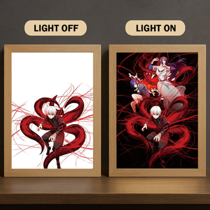 BJ001 Light Painting 3 Color Featuring Toky0 Ghoul Female Character Red Tendril Form