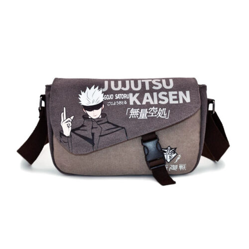 CA001 Messenger Bag Featuring Jujutsu Kais3n White Haired Sorcerer Design