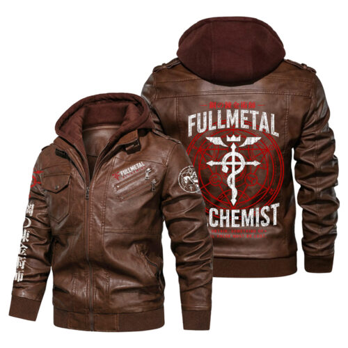 BB001 Leather Jacket Fullmetal Alchemist Design