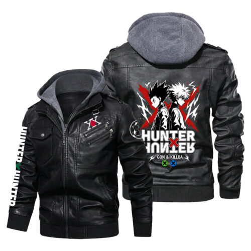 BF001 Leather Jacket Hunter x Hunter Gon and Killua Design