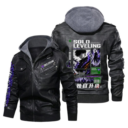 CC001 Leather Jacket Solo Leveling Sung Jin-Woo Design
