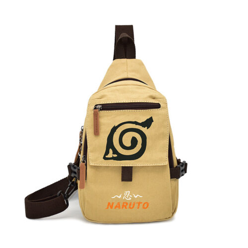 AB Crossbody Chest Bag Naruto Konoha Leaf Design