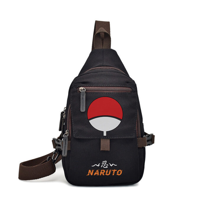AB002 Crossbody Chest Bag Featuring Uch1ha Fan Emblem Design