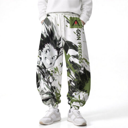 BF001 Pants Hunter x Hunter Gon Freecss Loose Wide Leg Drawstring Elastic Waist