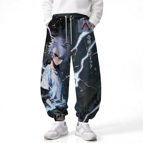 BF002 Pants Hunter x Hunter Killua Zoldyck Loose Wide Leg Drawstring Elastic Waist