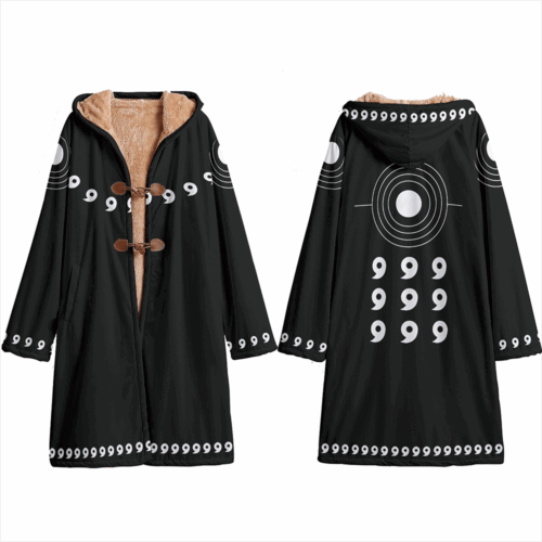 AB008 Trench Coat Naruto Sage Mode Hooded Cloak