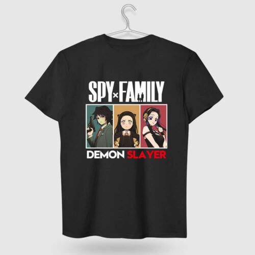 Dark Ops Trio Tee – Crossover Style Anime Graphic T-shirt
