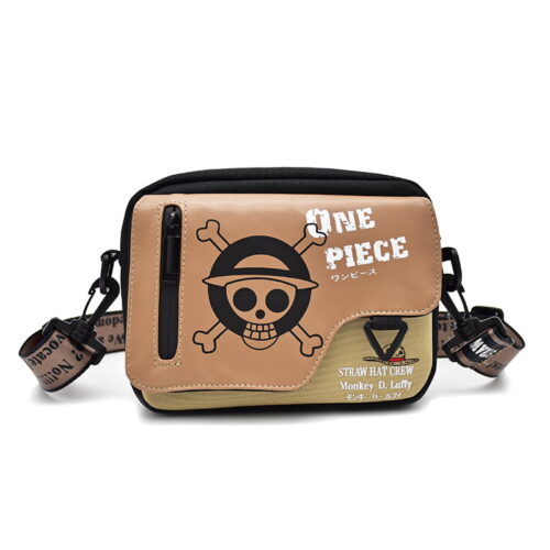 AA001 Mini Crossbody Bag Featuring Str4w Hat Skull Emblem Design