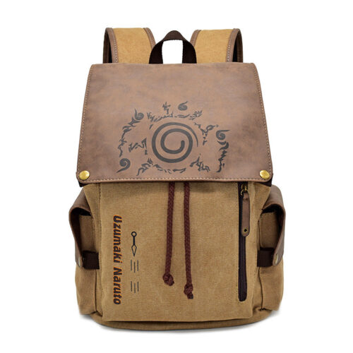 AB001 Backpack Featuring Narut0 Spiral Seal Symbol Design