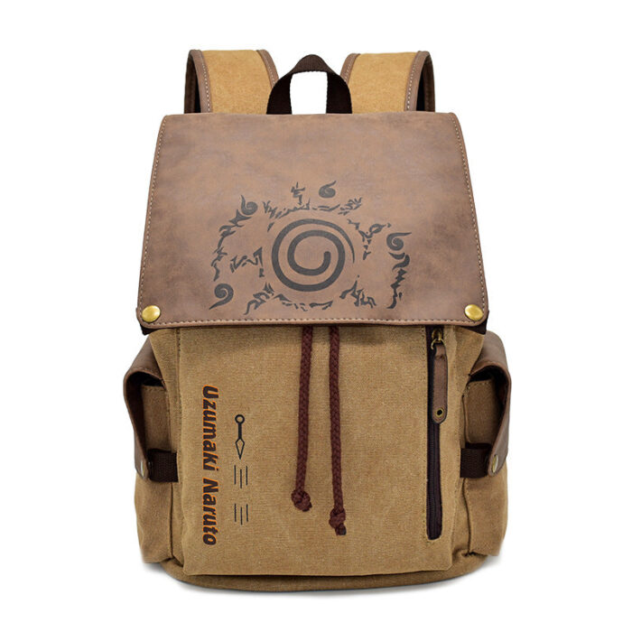 AB001 Backpack Featuring Narut0 Spiral Seal Symbol Design