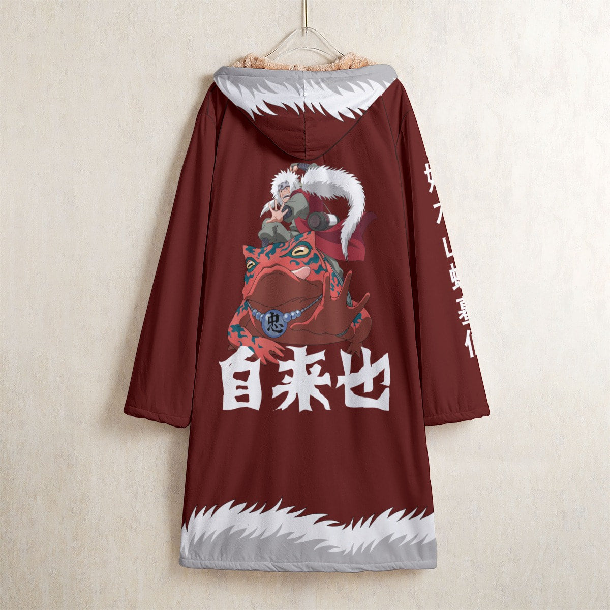AB009 Anime hooded Cloak Jiraiya Trench Coat / Robe Cosplay Costumes Cultural streetwear - Image 3