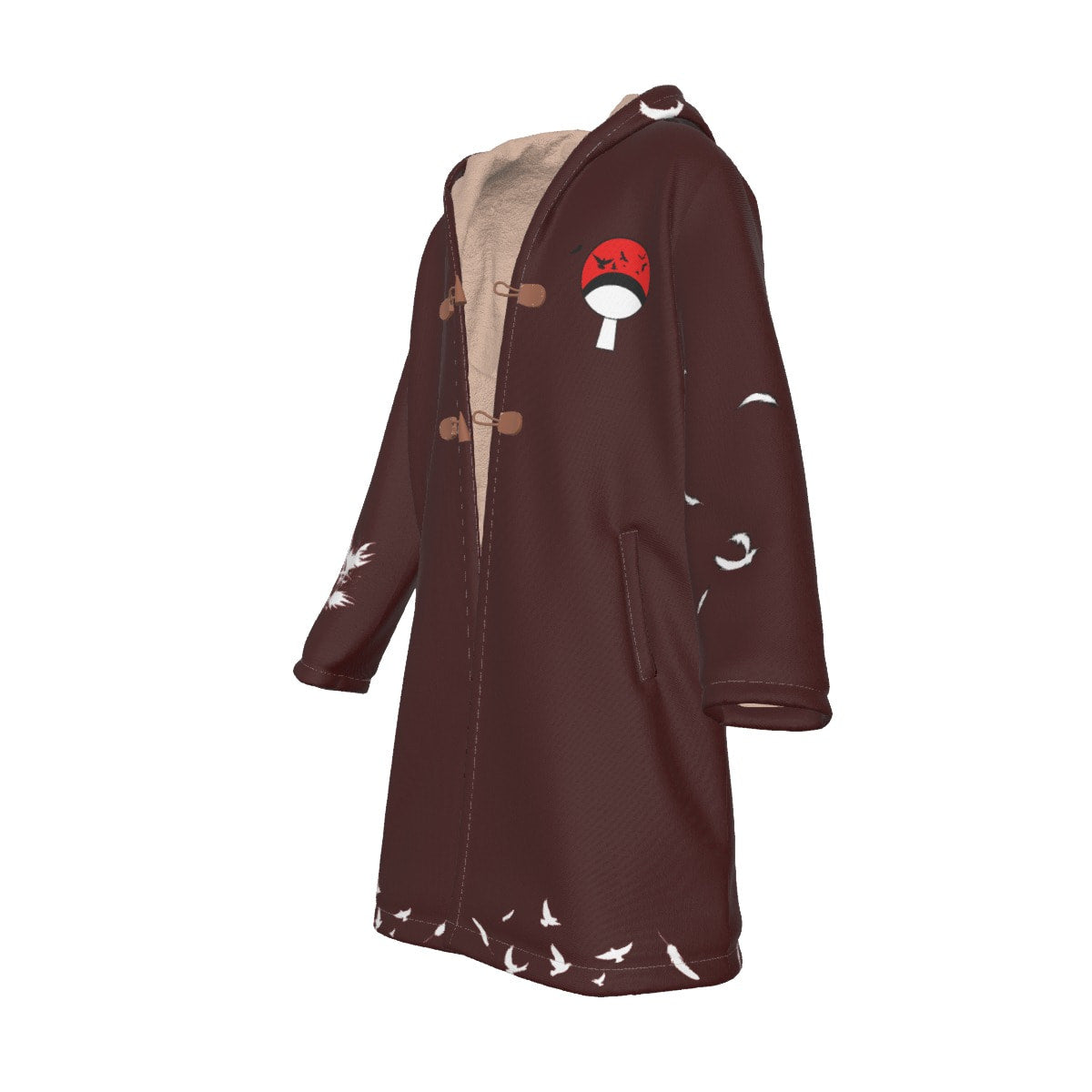 AB011 Anime hooded Cloak Uchiha Itachi Trench Coat / Robe Cosplay Costumes Cultural streetwear - Image 5