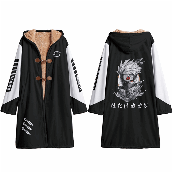 AB010 Anime hooded Cloak Kakashi Trench Coat / Robe Cosplay Costumes Cultural streetwear