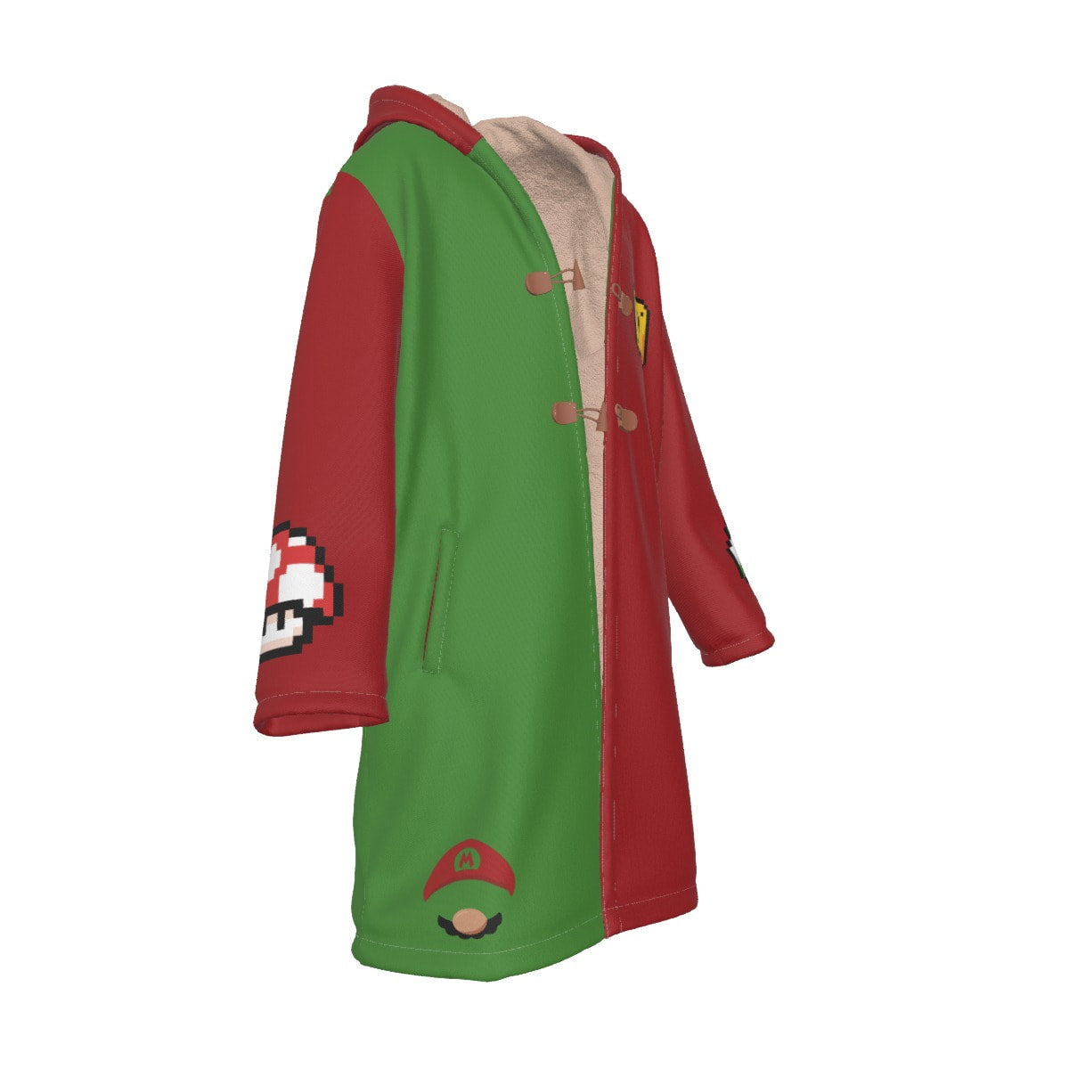 FC001 Anime Mario Cloak Trench Coat / Robe Cosplay Costumes Cultural streetwear - Image 4