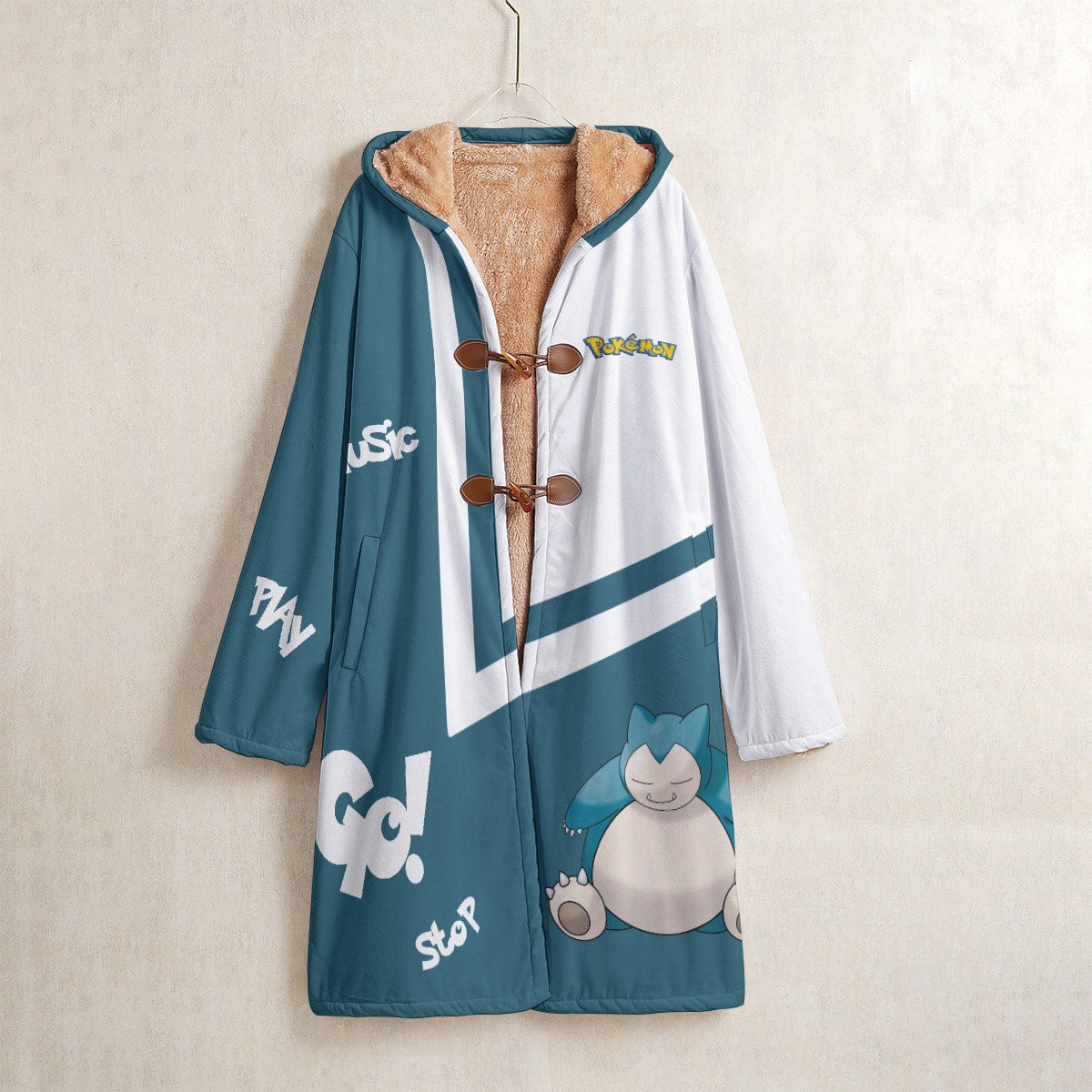 DA003 Anime Snorlax Cloak Trench Coat / Robe Cosplay Costumes Cultural streetwear - Image 2