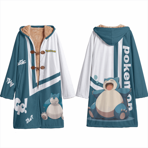DA003 Trench Coat Pokemon Snorlax Hooded Cloak