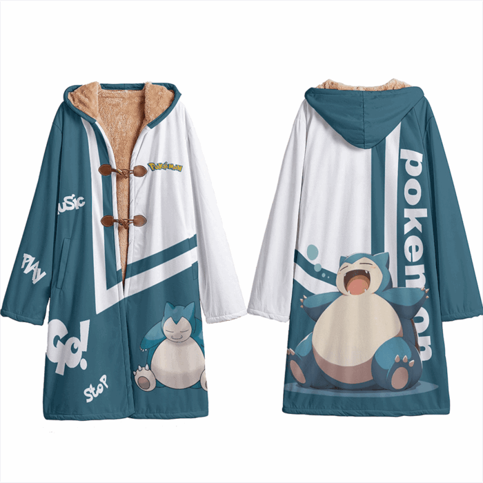 DA003 Anime Snorlax Cloak Trench Coat / Robe Cosplay Costumes Cultural streetwear