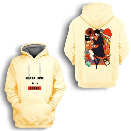 Jin's Japanese Tokyo Girl Anime pullover hoodie