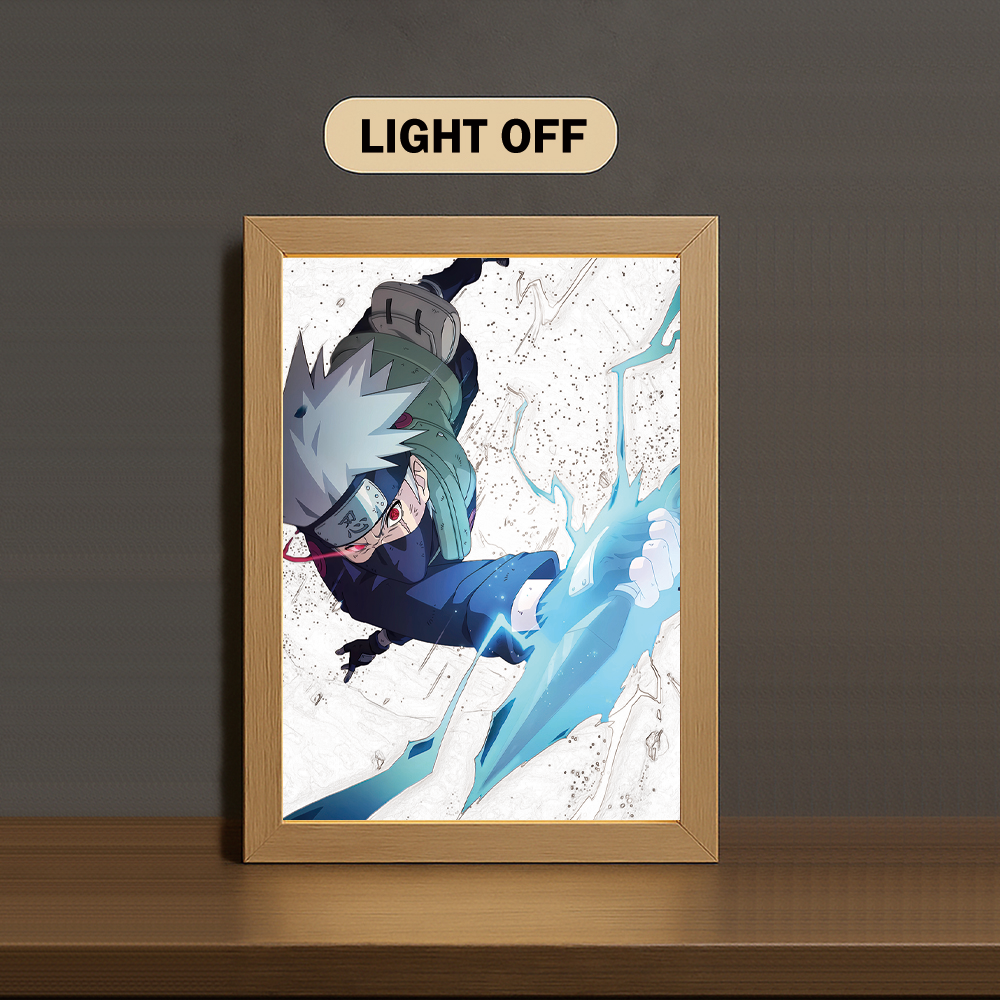 AB005 Light Painting 3 Color Featuring N4ruto K4kashi Lightning Blade Scene - Image 2