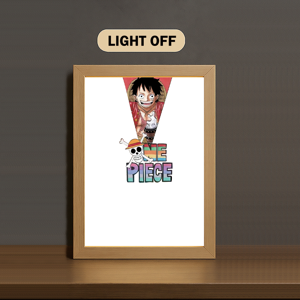 AA001 Light Painting 3 Color Featuring Straw Hat Crew Colorful Collage - Image 2