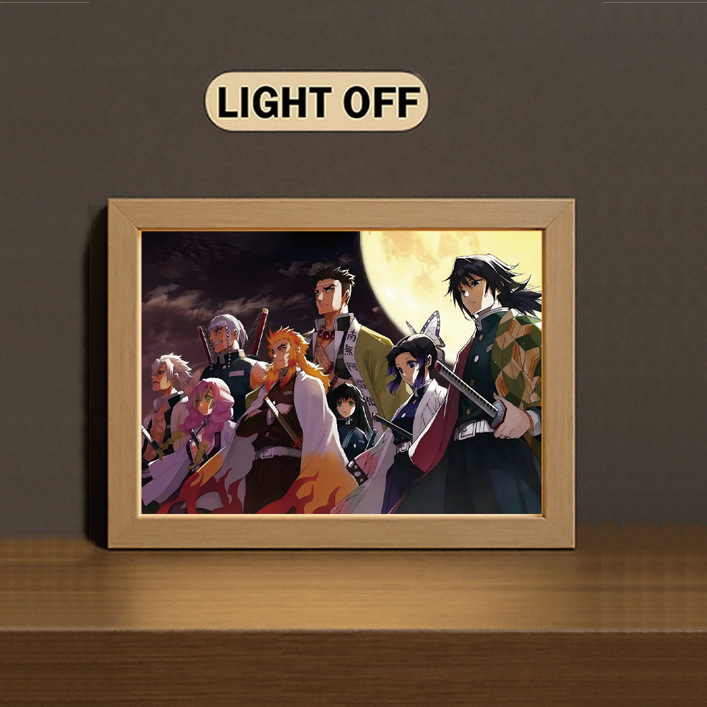 AD004 Light Painting 3 Color Featuring D3monSlayer Hashira Group Moon Night Artwork - Image 3