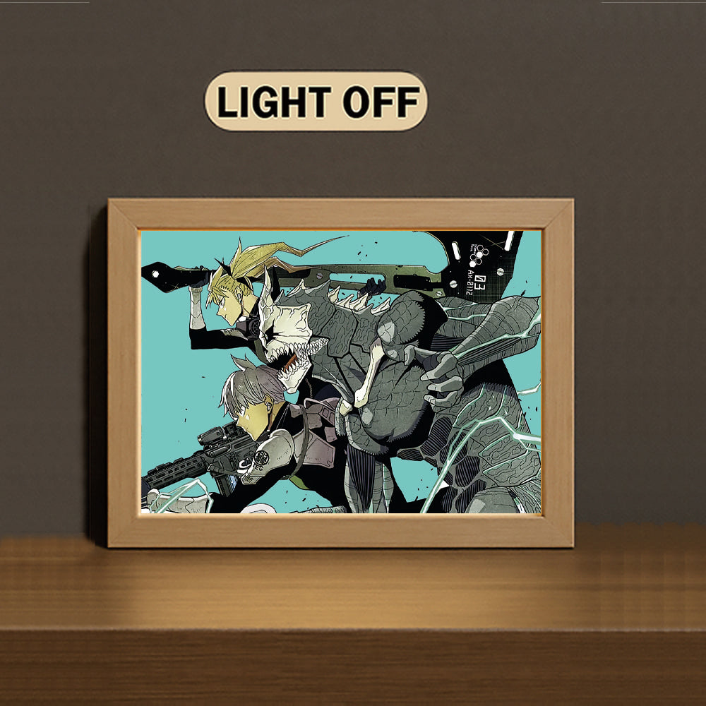 CB002 Light Painting 3 Color Featuring K4ijuNo8 Monster Battle Action Artwork - Image 3