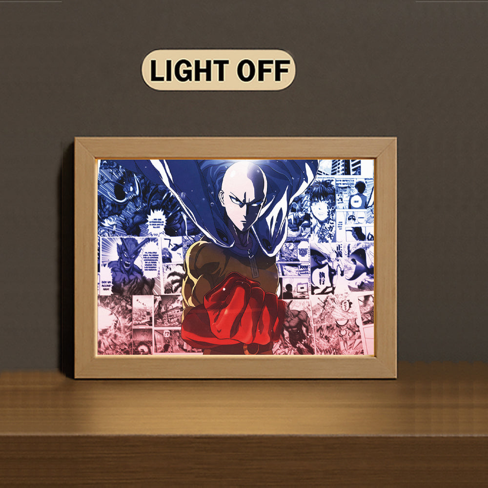 AH003 Light Painting 3 Color Featuring One Punch M4n Sait4ma Hero Punch Scene - Image 3