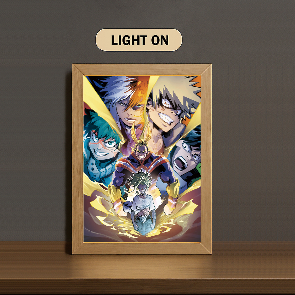 AF001 Light Painting 3 Color Featuring My Hero Academ1a Deku Power Awakening Scene - Image 3