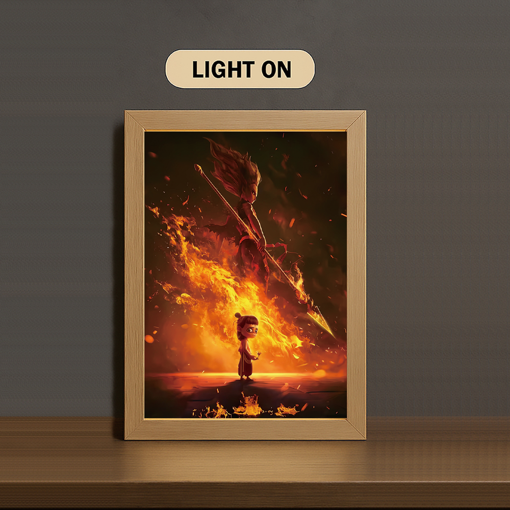 CJ001 Light Painting 3 Color Featuring N3zha Fire Awakening Scene - Image 3