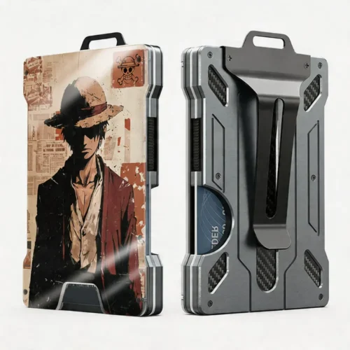 AA Metal Wallet Featuring OneP1ece Style Pirate Design