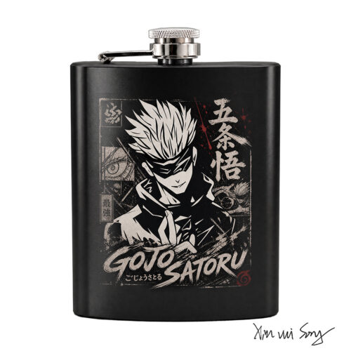 CA002 Hip Flask Jujutsu Kaisen Satoru Gojo Design