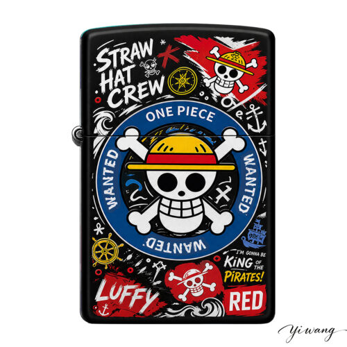 AA007 Lighter One Piece Straw Hat Pirates Design