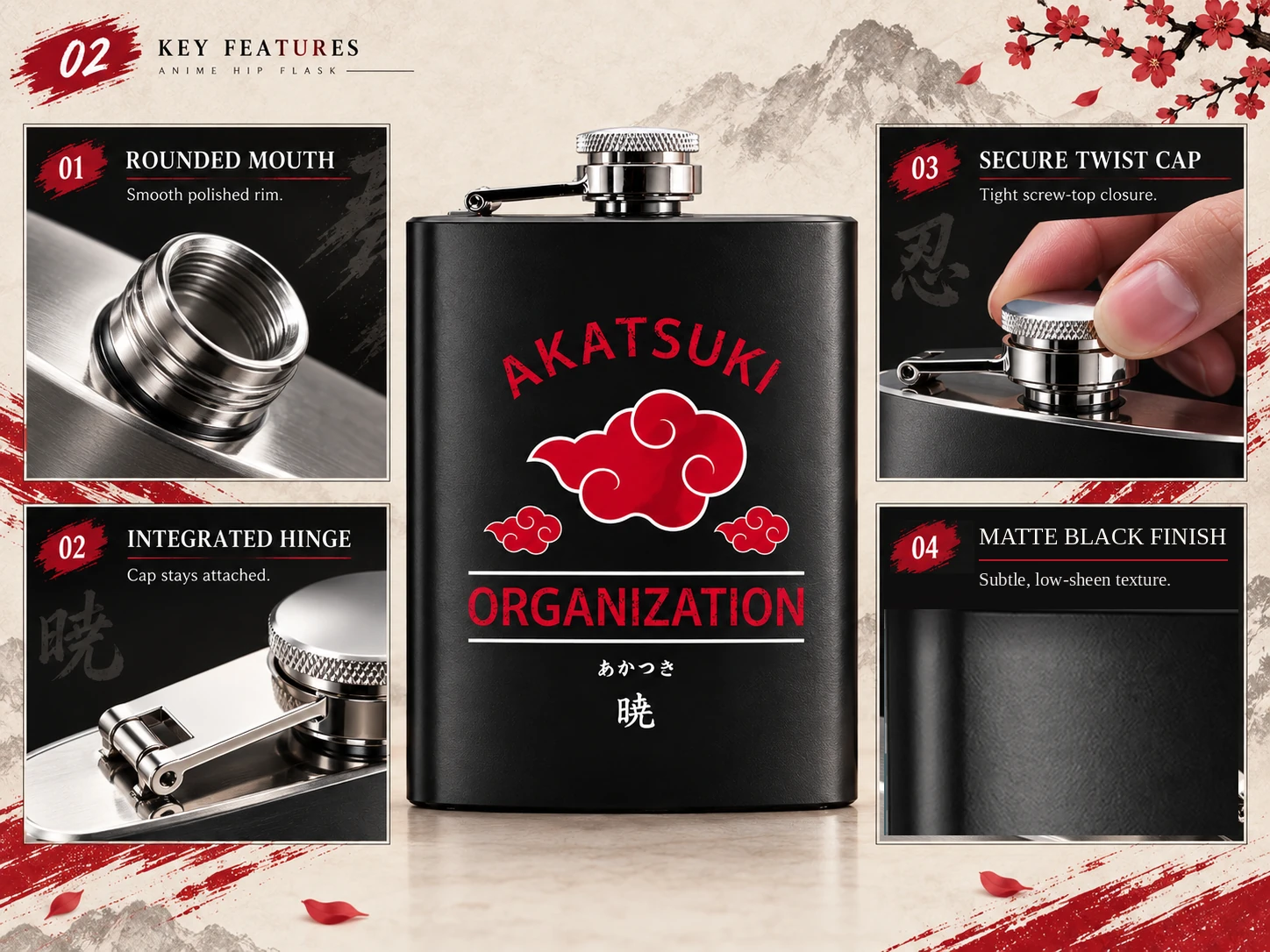 Hip Flask Key Features